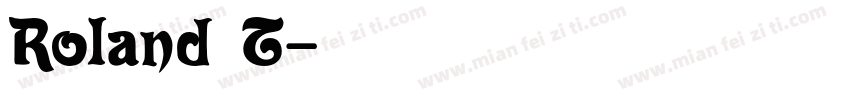 Roland T字体转换